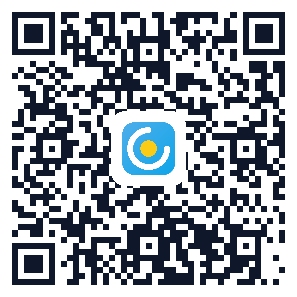 QR code that opens the CarFree smart download page